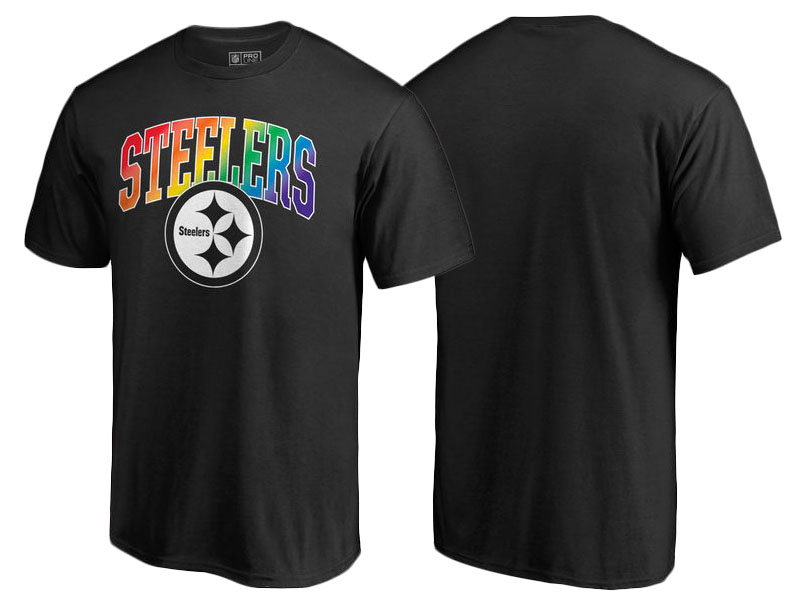 Pittsburgh Steelers Black Pro Line by Fanatics Branded Pride T-Shirt