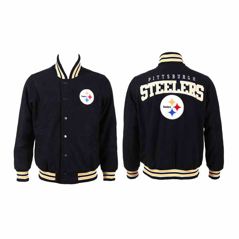 Pittsburgh Steelers JH Design Black Domestic Team Color Jacket