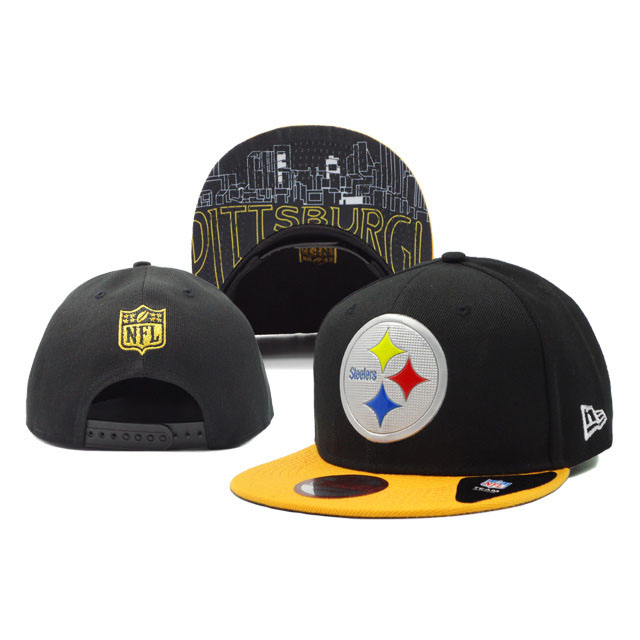 Pittsburgh Steelers New Era Black On Field Fitted Snapback Hat