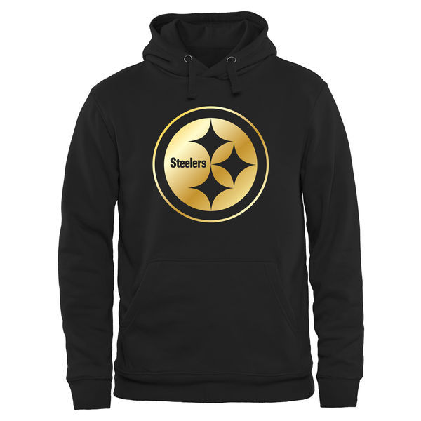 Pittsburgh Steelers Black Gold Collection Pullover Performance Hoodie