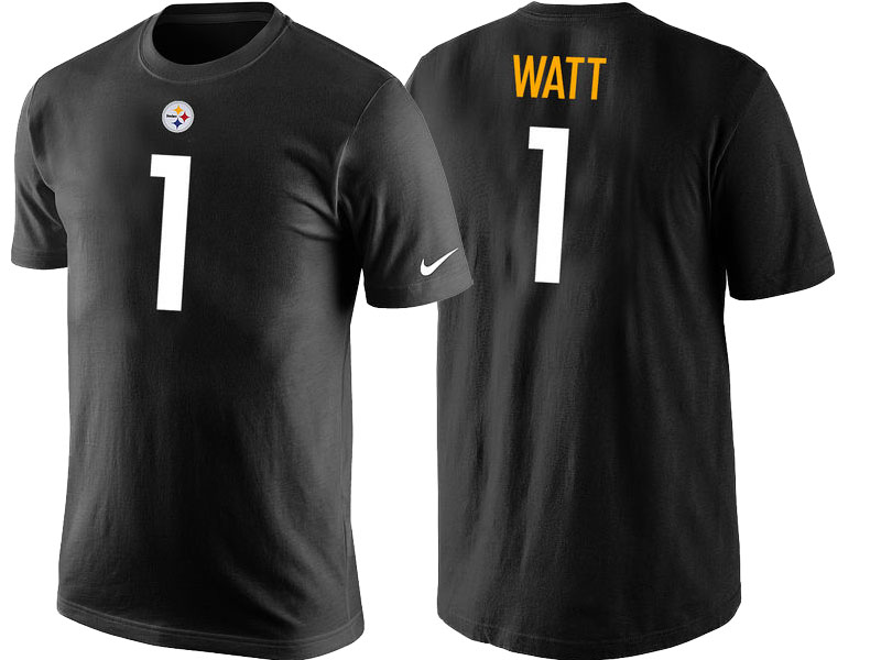 Pittsburgh Steelers TJ Watt Black Player Pride Name & Number T-Shirt