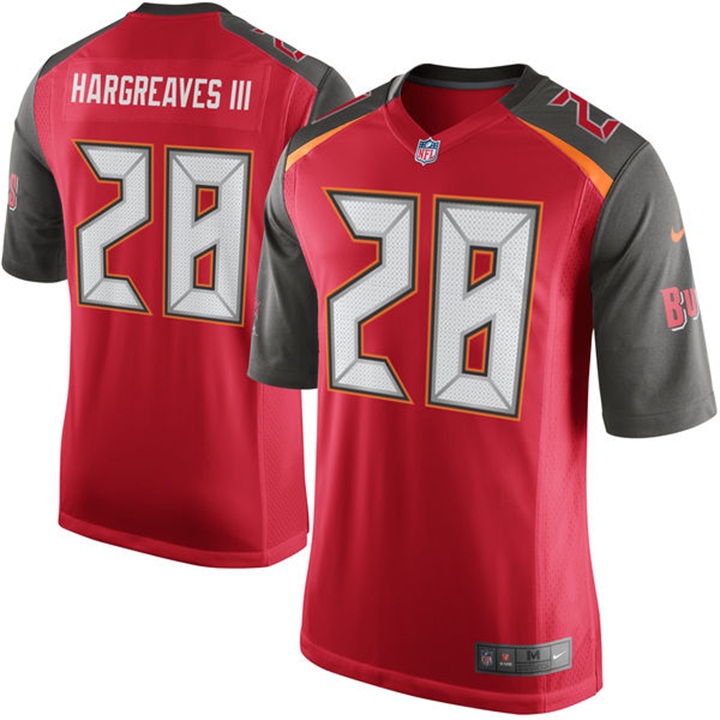 Tampa Bay Buccaneers #28 Vernon Hargreaves III Red 2016 Draft Pick Game Jersey