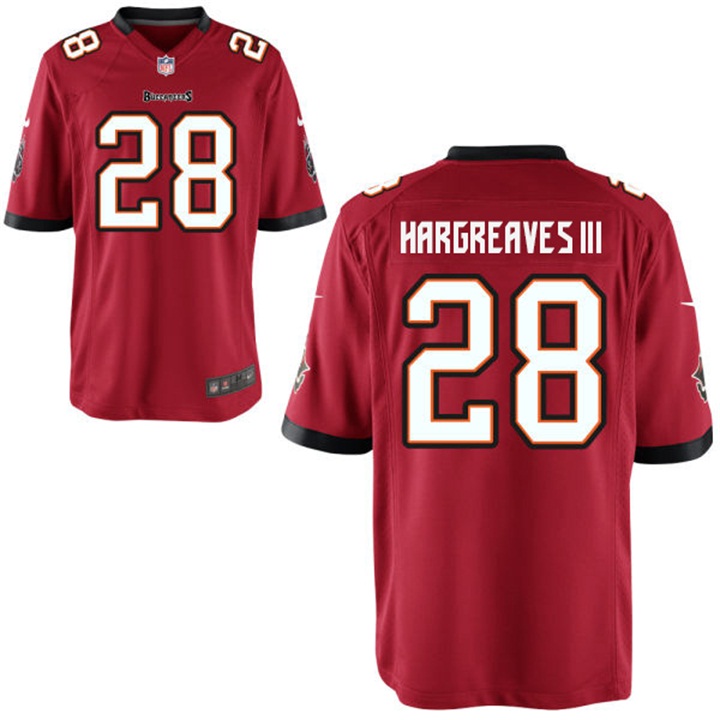 Tampa Bay Buccaneers #28 Vernon Hargreaves III Red Historic Logo Elite Jersey