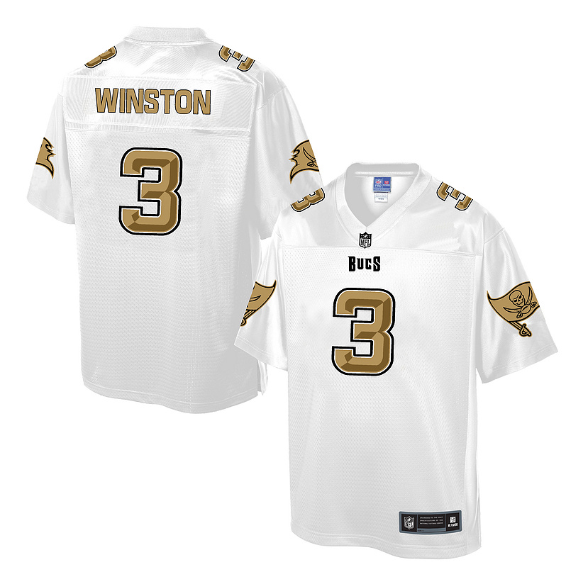 Tampa Bay Buccaneers #3 Jameis Winston White Pro Line Fashion Jersey