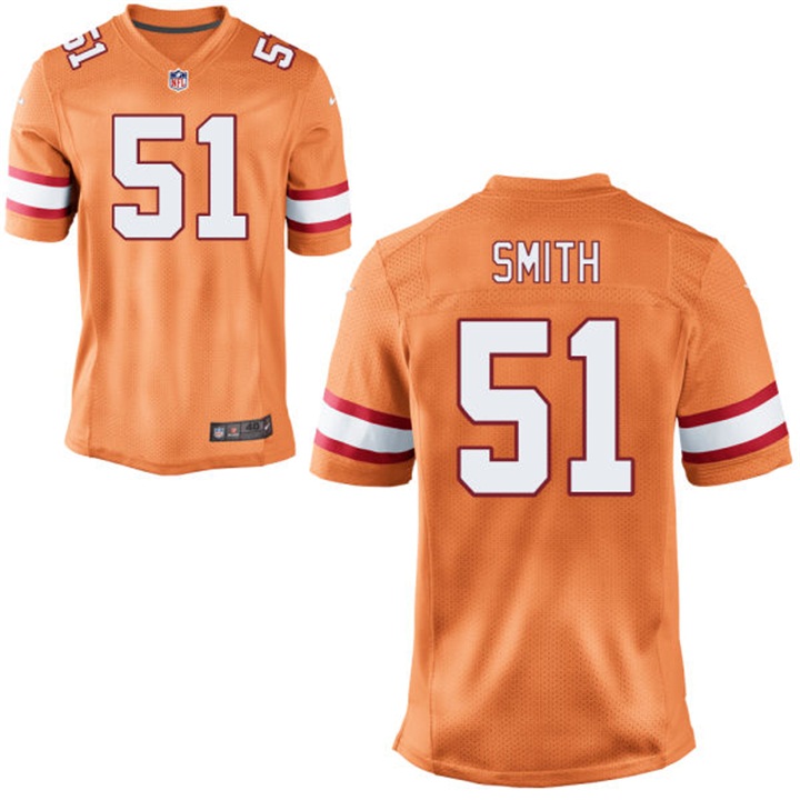 Tampa Bay Buccaneers #51 Daryl Smith Orange Historic Logo Elite Jersey