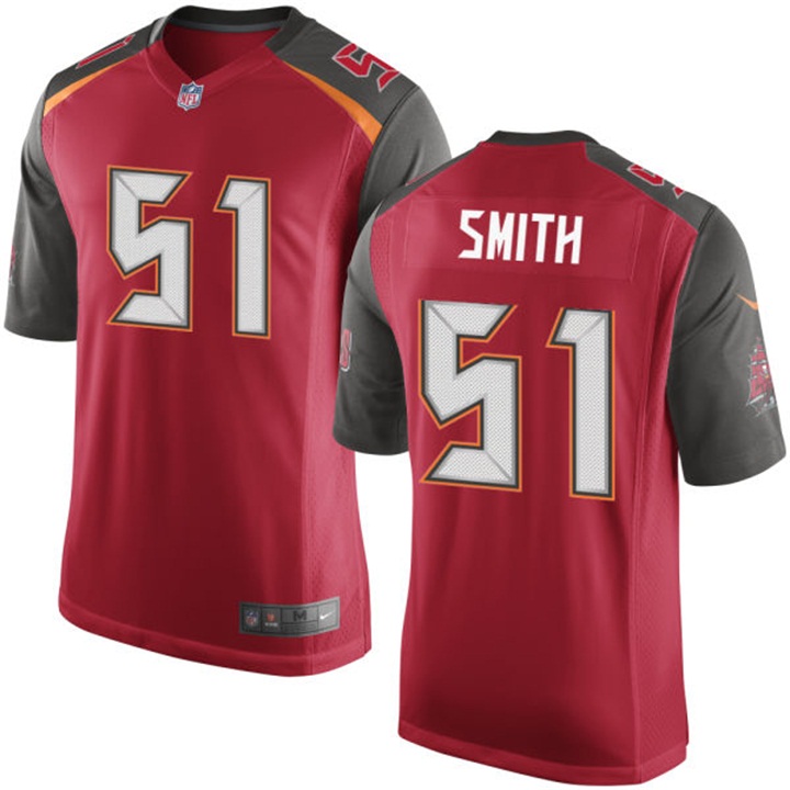 Tampa Bay Buccaneers #51 Daryl Smith Red Home Game Jersey