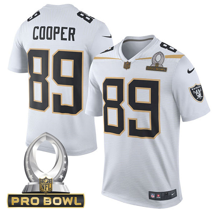 Team Rice #89 Amari Cooper White 2016 Pro Bowl Game Jersey