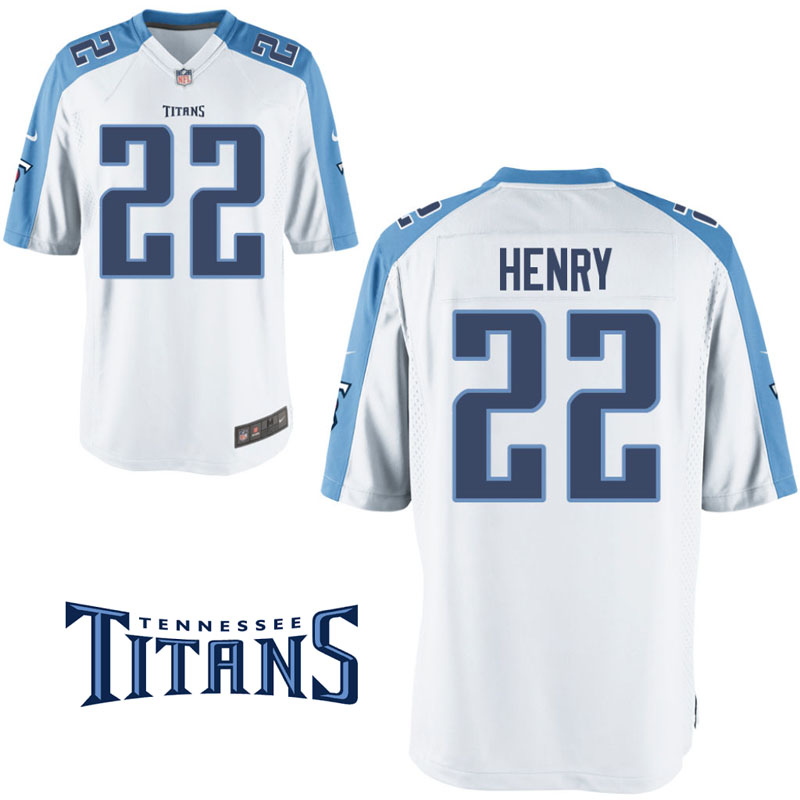 Tennessee Titans #22 Derrick Henry White Game Jersey