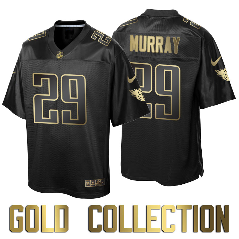 Tennessee Titans #29 Demarco Murray Gold Collection Black Jersey