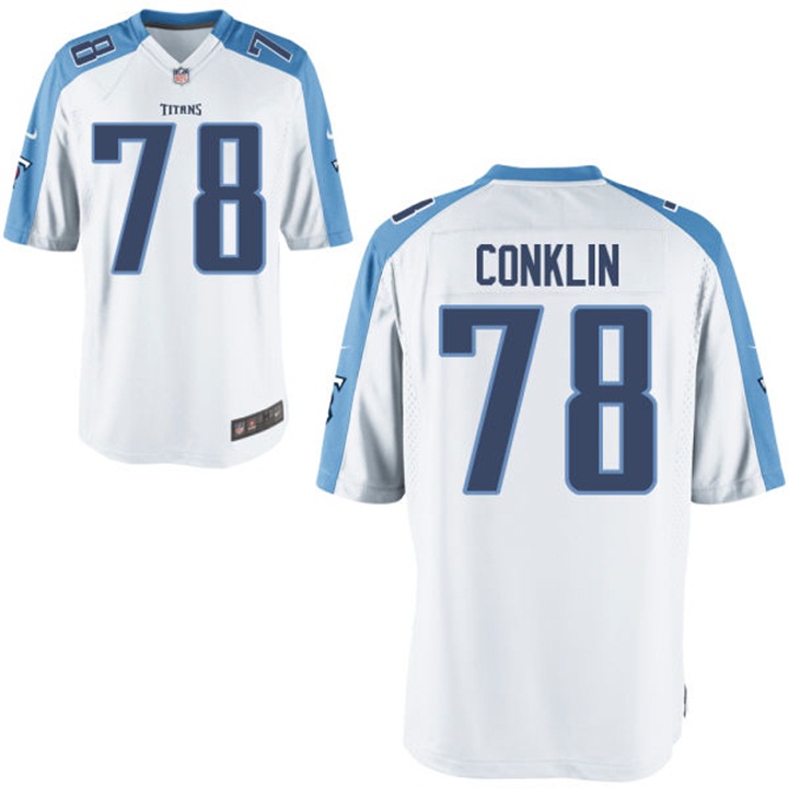 Tennessee Titans #78 Jack Conklin White Game Jersey