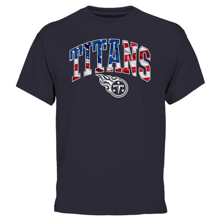 Tennessee Titans Pro Line Navy Banner Wave T-shirt