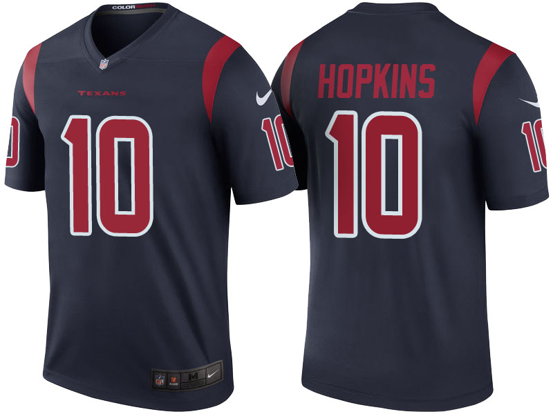 Houston Texans #10 DeAndre Hopkins Navy Color Rush Legend Jersey