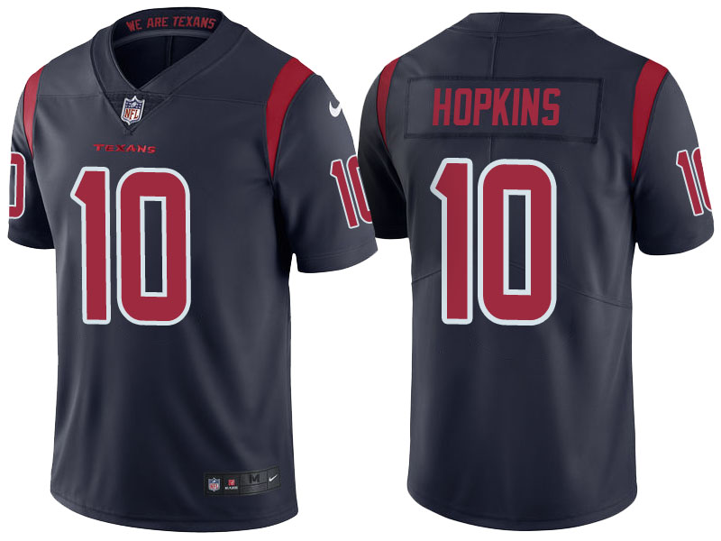 Houston Texans #10 DeAndre Hopkins Navy Color Rush Limited Jersey