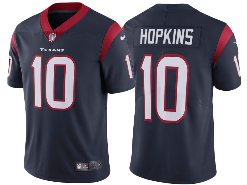 2017 Houston Texans #10 DeAndre Hopkins Navy Vapor Untouchable Limited Jersey