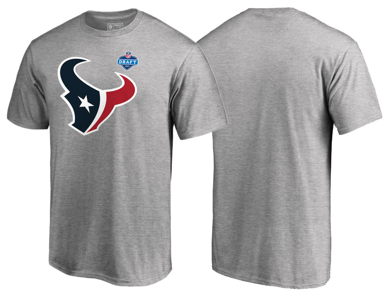 Houston Texans Heather Gray 2017 NFL Draft Athletic Heather T-Shirt