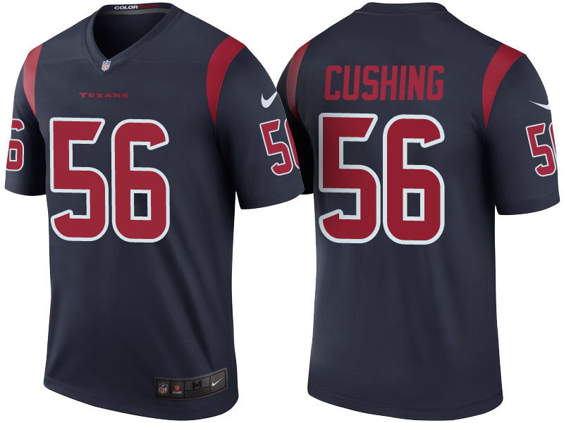 Houston Texans #56 Brian Cushing Navy Color Rush Legend Jersey