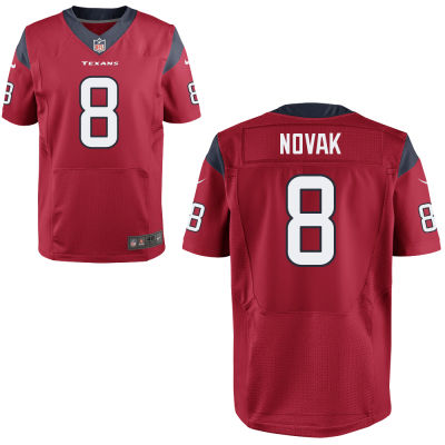 Men's Houston Texans #8 Nick Novak Red Elite Jersey