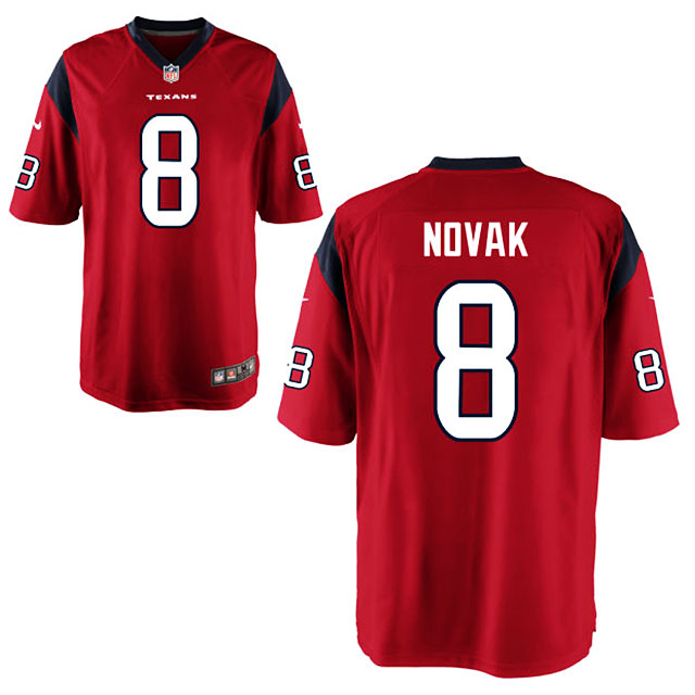 Men's Houston Texans #8 Nick Novak Red Limited Jersey