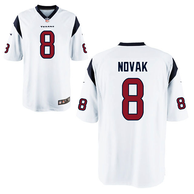 Men's Houston Texans #8 Nick Novak White Limited Jersey