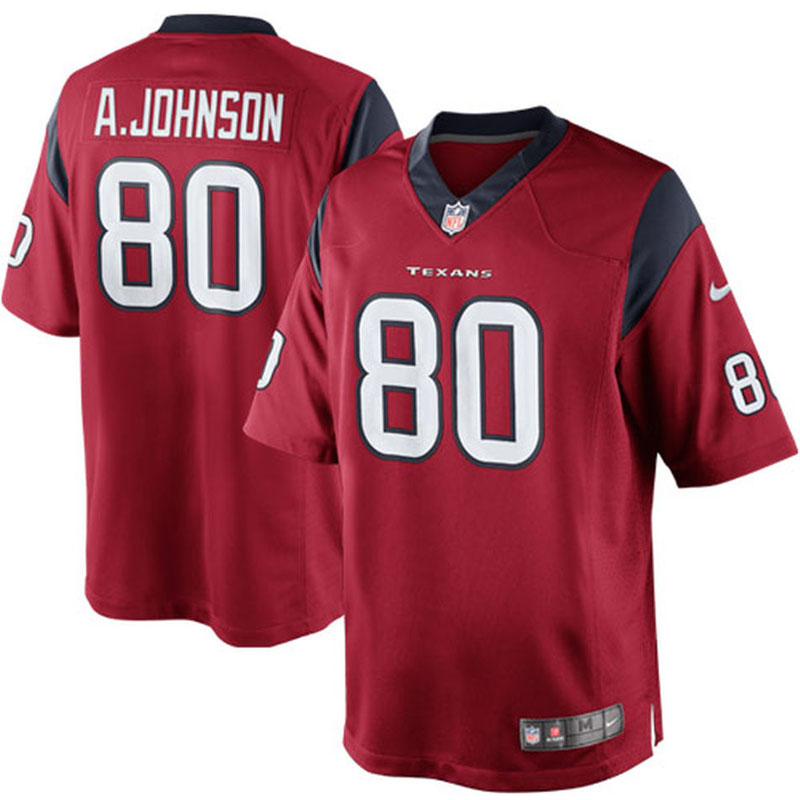 Houston Texans #80 Andre Johnson Red Limited Jersey