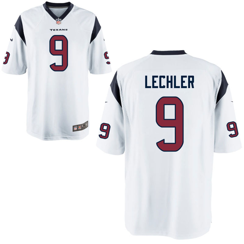 Houston Texans #9 Shane Lechler White Game Jersey