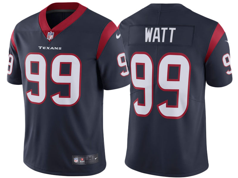 2017 Houston Texans #99 J.J. Watt Navy Vapor Untouchable Limited Jersey