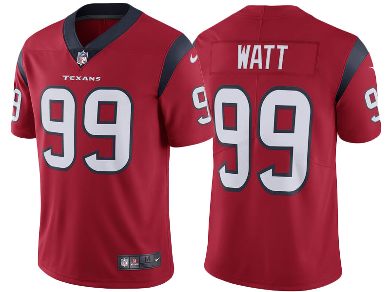 2017 Houston Texans #99 J.J. Watt Red Vapor Untouchable Limited Jersey