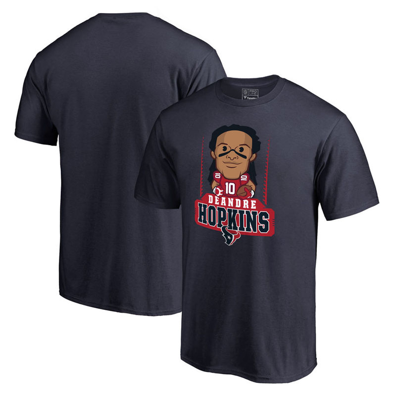 Houston Texans DeAndre Hopkins Navy Pro Line Emoji Player T-Shirt