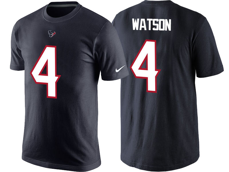 Houston Texans Deshaun Watson Navy Player Pride Name & Number T-Shirt