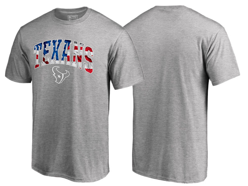 Houston Texans Heathered Gray Banner Wave T-Shirt