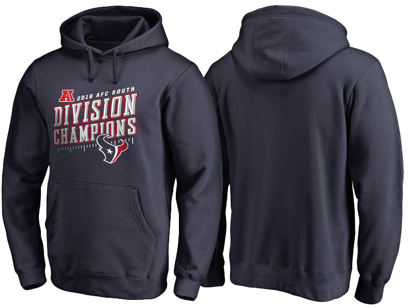 2016 AFC South Division Champions Houston Texans Navy Inches Pullover Hoodie