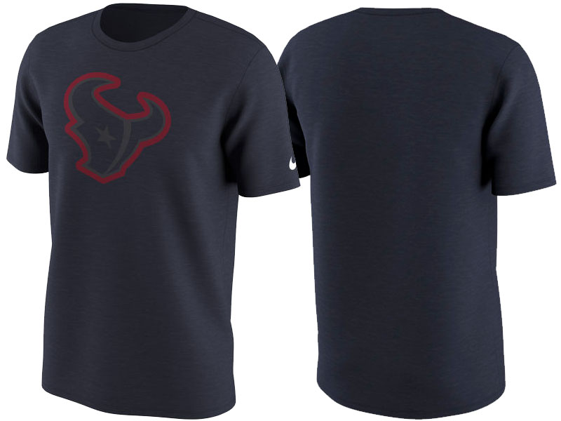 Houston Texans Navy Color Rush Travel T-Shirt