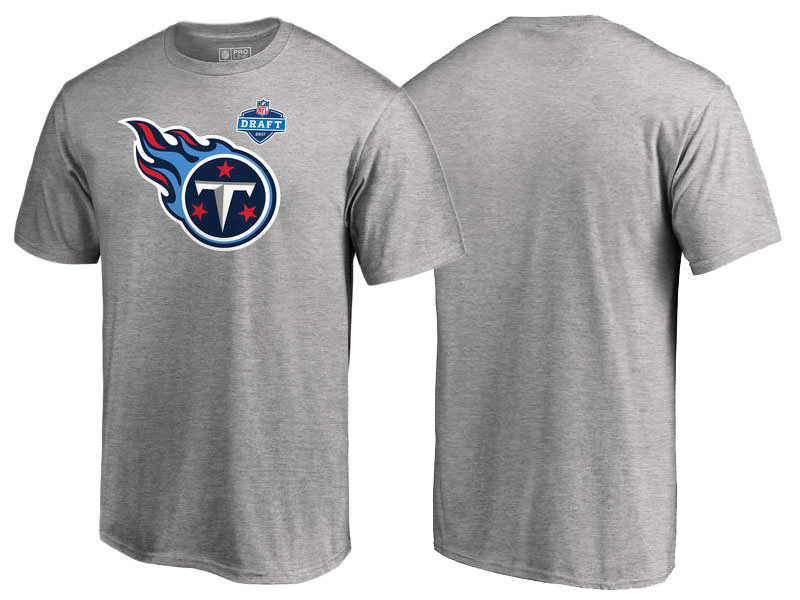 Tennessee Titans Heather Gray 2017 NFL Draft Athletic Heather T-Shirt