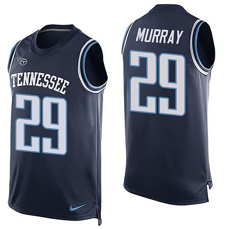 Titans #29 DeMarco Murray Navy Blue Alternate Team Color Men NFL Limited Tank Top