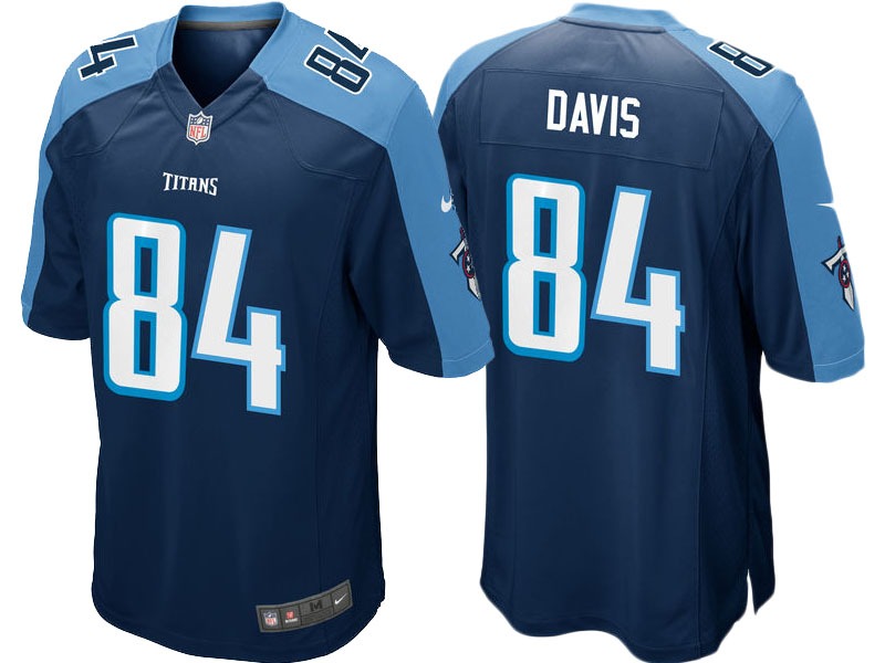 Tennessee Titans Corey Davis Navy 2017 Draft Pick Game Jersey