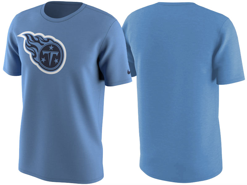 Tennessee Titans Light Blue Color Rush Travel T-Shirt