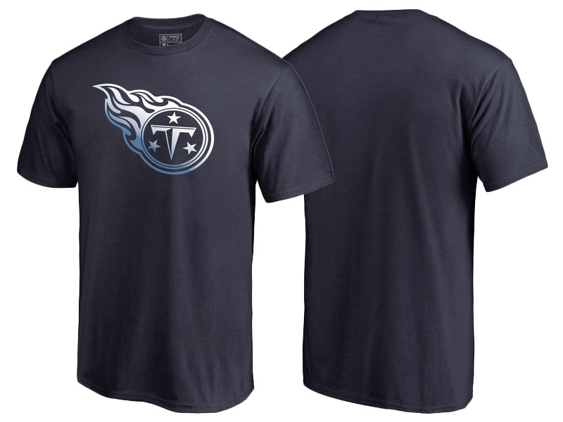 Tennessee Titans Navy Gradient Logo T-Shirt