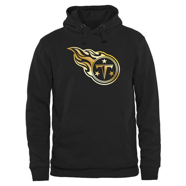 Tennessee Titans Black Gold Collection Pullover Performance Hoodie