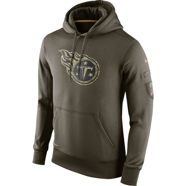 Tennessee Titans Salute To Service Olive KO Pullover Hoodie