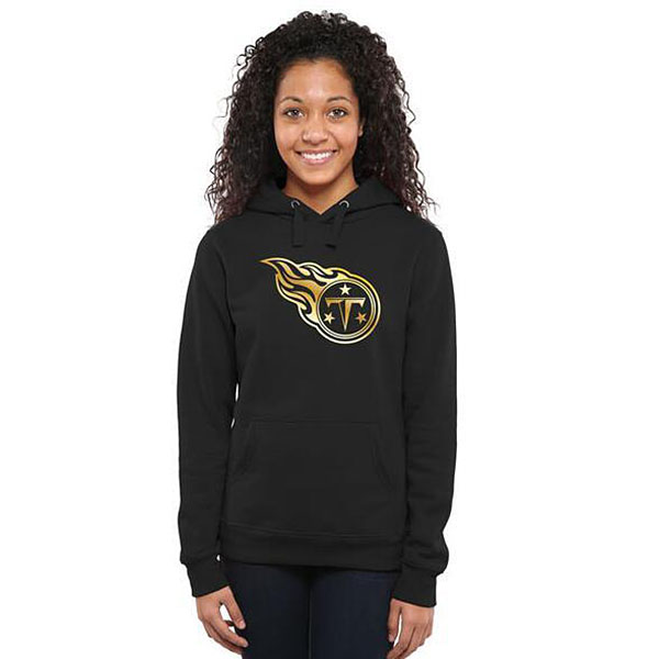 Women's Tennessee Titans Black Gold Collection Pullover Hoodie