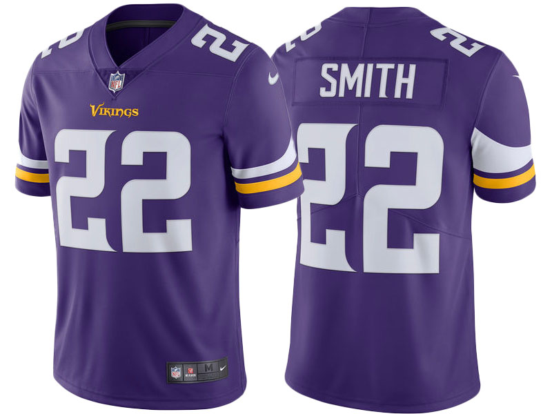 2017 Minnesota Vikings #22 Harrison Smith Purple Vapor Untouchable Limited Jersey