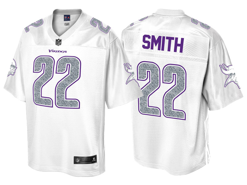 Minnesota Vikings #22 Harrison Smith Pro Line White Out Fashion Jersey