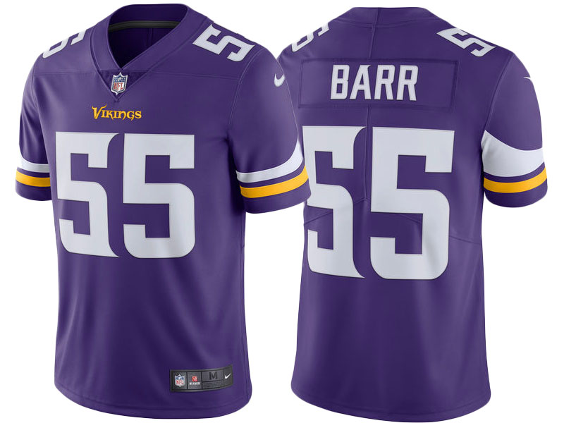 2017 Minnesota Vikings #55 Anthony Barr Purple Vapor Untouchable Limited Jersey