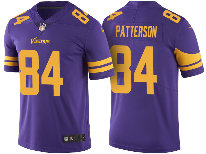 Minnesota Vikings #84 Cordarrelle Patterson Purple Color Rush Limited Jersey - Light Up Thursday Night