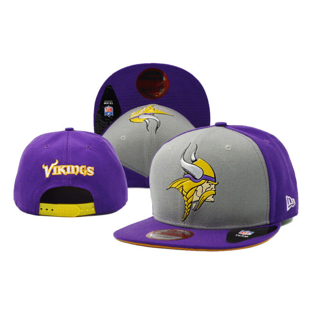 Minnesota Vikings New Era Purple/Gray On Field Fitted Snapback Hat