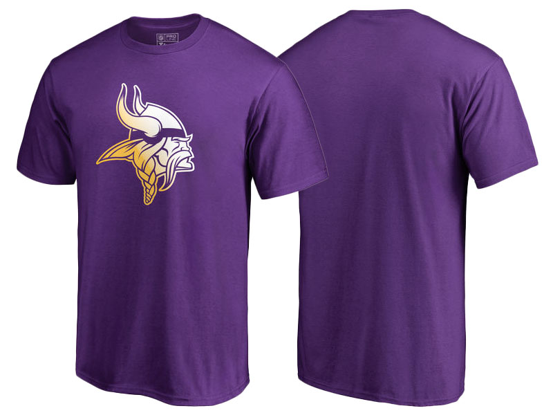 Minnesota Vikings Purple Gradient Logo T-Shirt