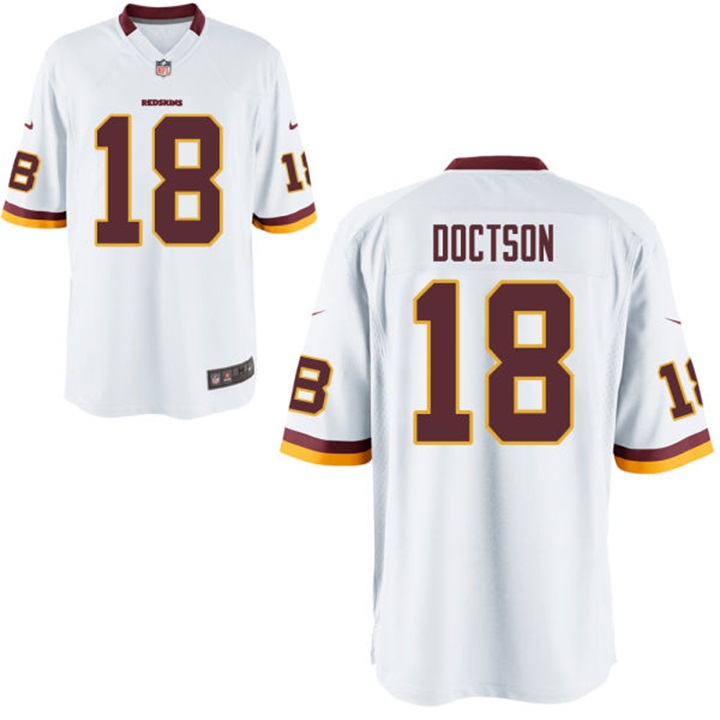 Washington Redskins #18 Josh Doctson White Game Jersey