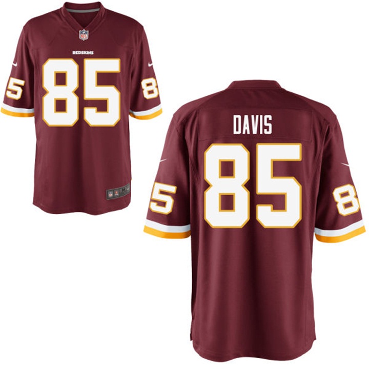 Washington Redskins #85 Vernon Davis Burgundy Game Jersey