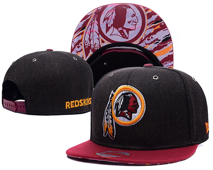 Washington Redskins Black/Burgundy New Era Adjustable Hat