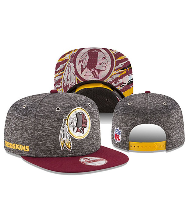 Washington Redskins Burgundy Gray New Era Hat